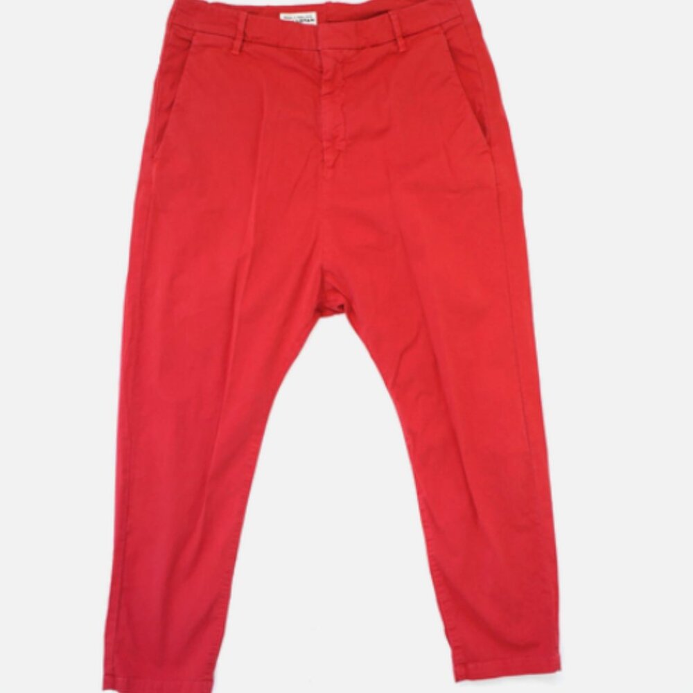 Nili Lotan TWO Paris pants - drop crotch - size 8 , black and red - Picture 2 of 10